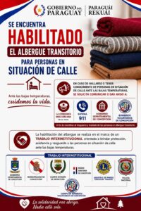 Habilitan albergue transitorio en Concepción para proteger a personas en situación de calle ante la ola de frío