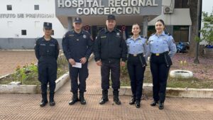 Director de Policía visitó a María Liz Cañete en el IPS y destacó su recuperación