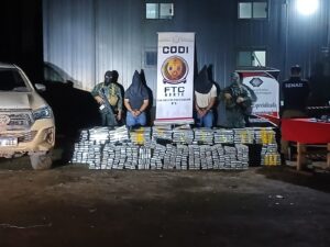 Incautan más de dos toneladas de marihuana y armas tras operativo en Bella Vista Norte