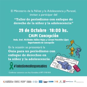 MINNA y Paracel organizan taller para periodistas sobre derechos de la niñez y adolescencia
