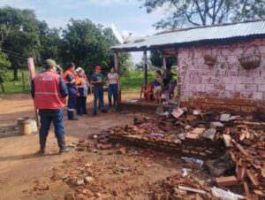 Unas 100 familias afectadas por el temporal en el departamento de Concepción