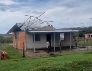 Temporal afectó a ocho viviendas en Belén