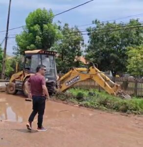 Concejal respondió a vecinos de San José Olero con limpieza de cuneta