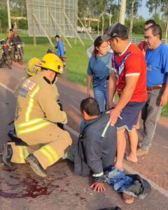 Motociclista sufrió graves lesiones tras choque sobre la ruta py05 en Concepción